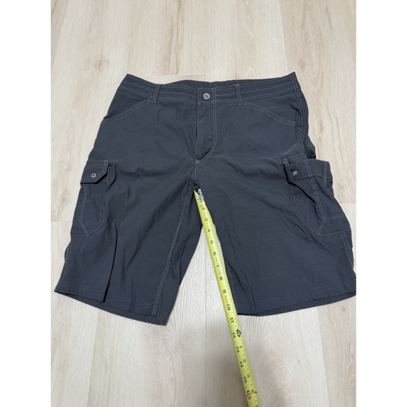 KUHL Men's Quick Dry Outdoor Renegade Hiking Camping Cargo Shorts Dark Gray 36 - Picture 2 of 4